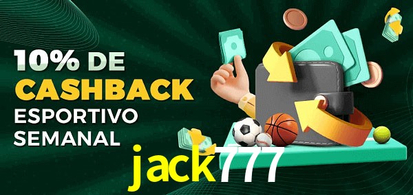 10% de bônus de cashback na jack777